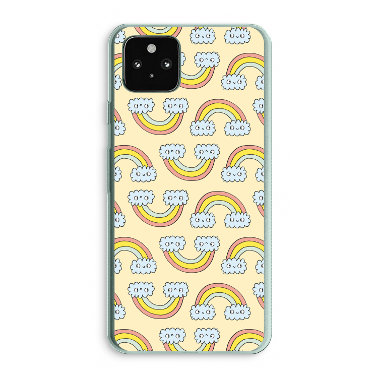 Regenboog: Google Pixel 5a 5G Transparant Hoesje