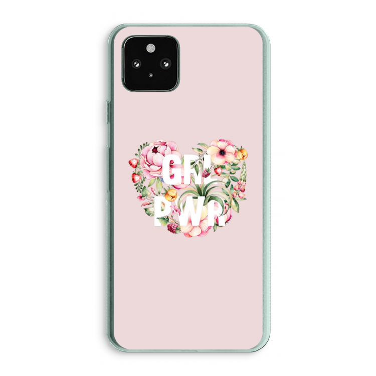 GRL PWR Flower: Google Pixel 5a 5G Transparant Hoesje