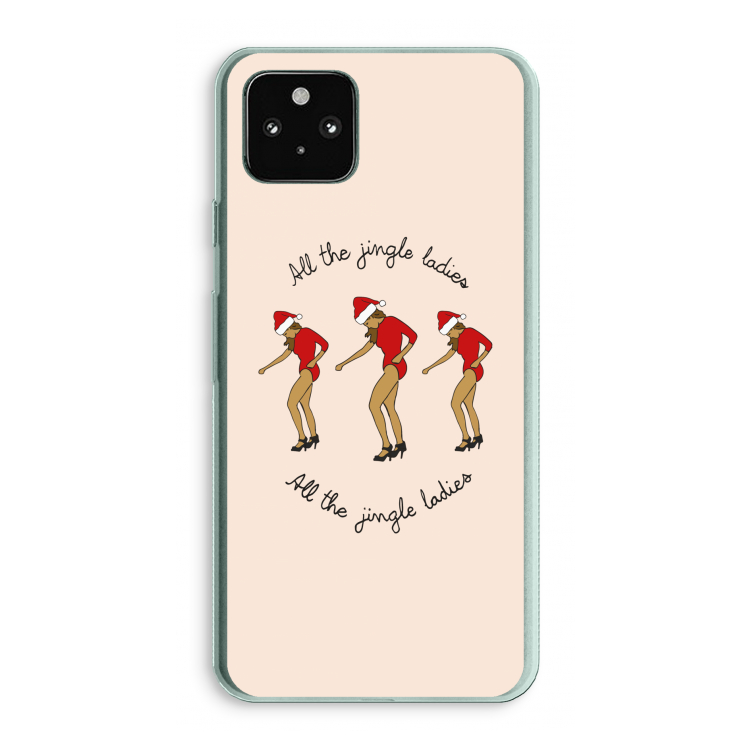 Jingle Ladies: Google Pixel 5a 5G Transparant Hoesje