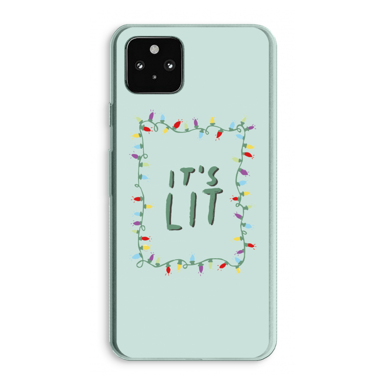 It's Lit: Google Pixel 5a 5G Transparant Hoesje