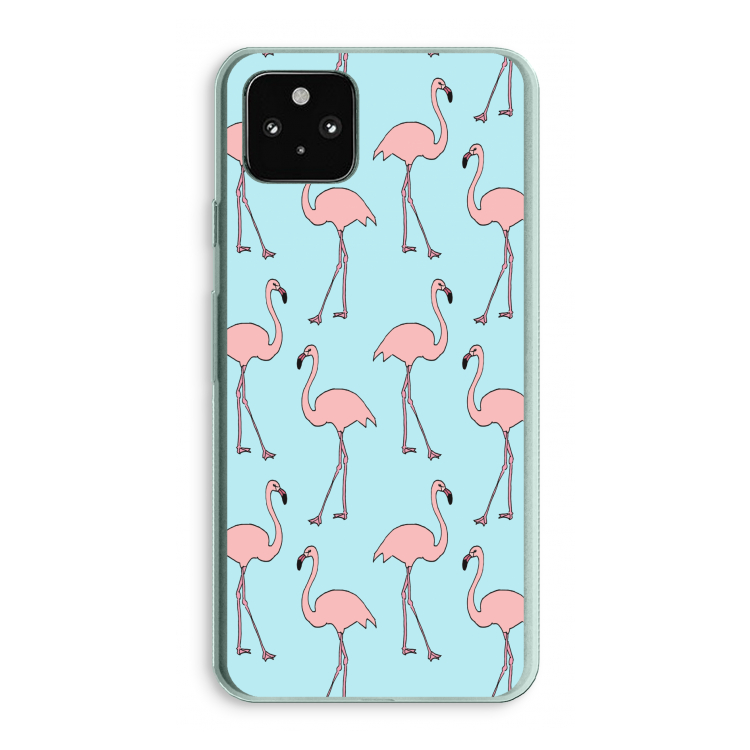 Anything Flamingoes: Google Pixel 5a 5G Transparant Hoesje