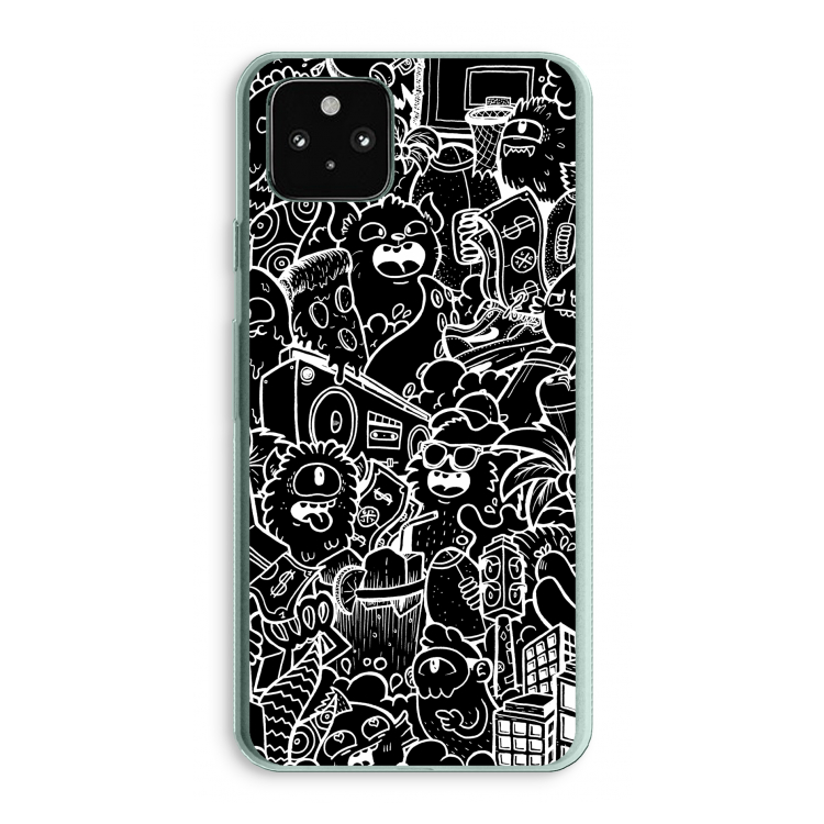 Vexx Black City : Google Pixel 5a 5G Transparant Hoesje