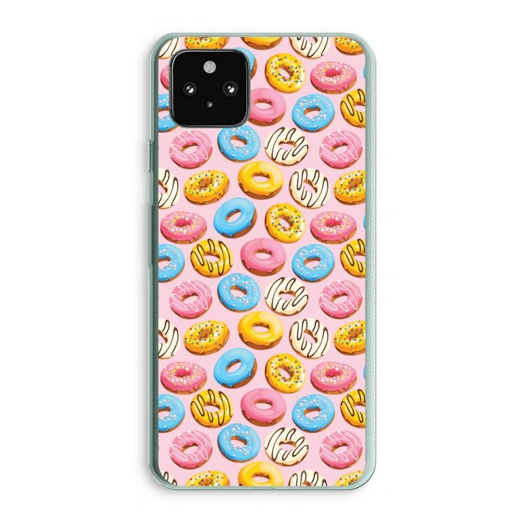 Pink donuts: Google Pixel 5a 5G Transparant Hoesje