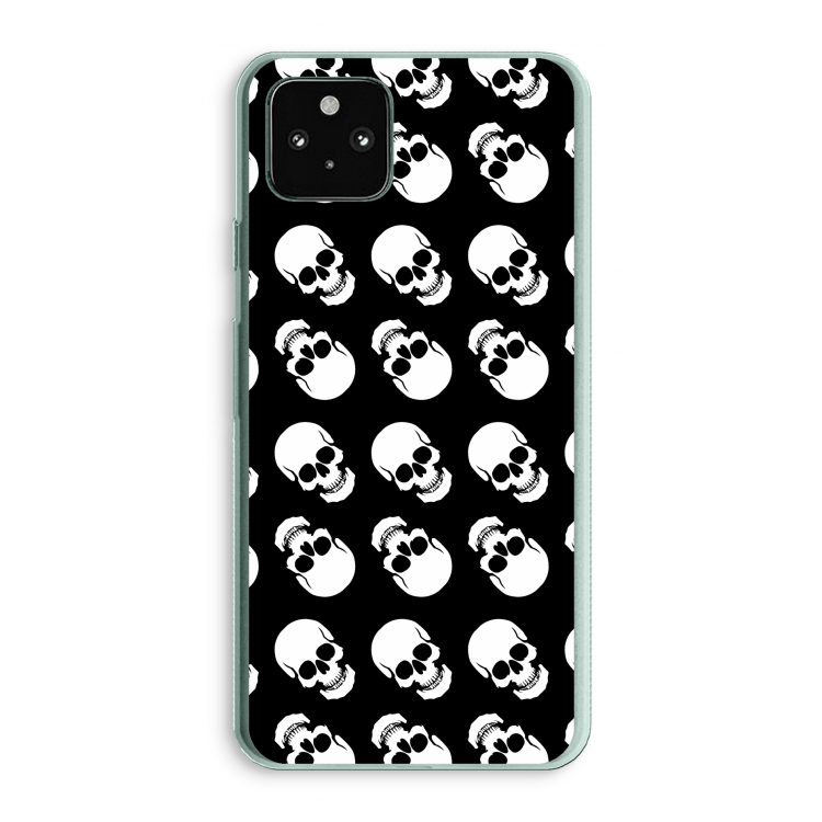 Musketon Skulls: Google Pixel 5a 5G Transparant Hoesje