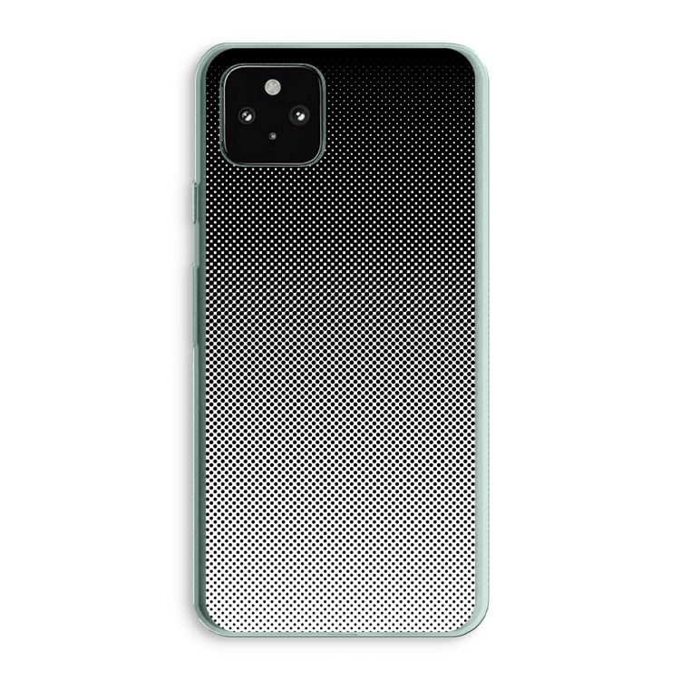 Musketon Halftone: Google Pixel 5a 5G Transparant Hoesje