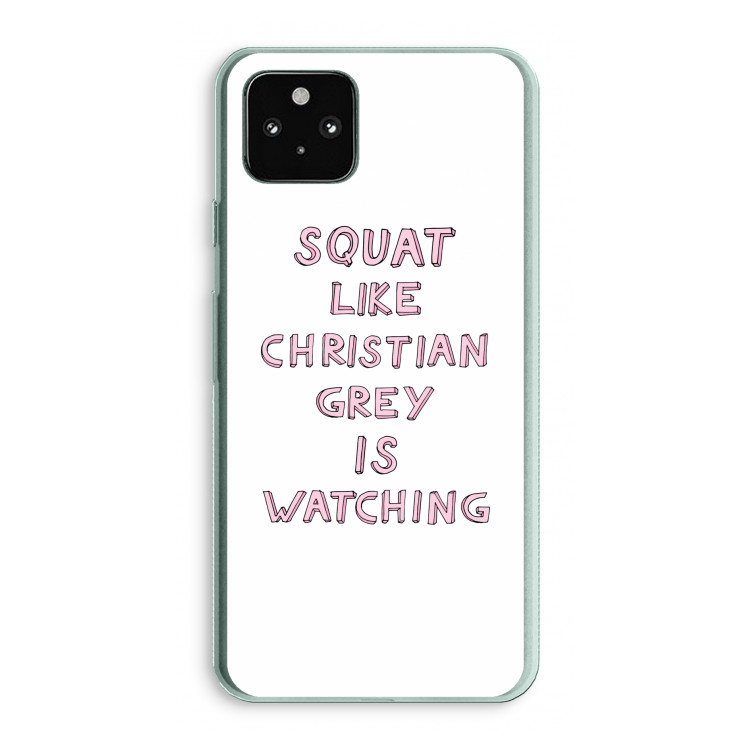 Christian Grey: Google Pixel 5a 5G Transparant Hoesje