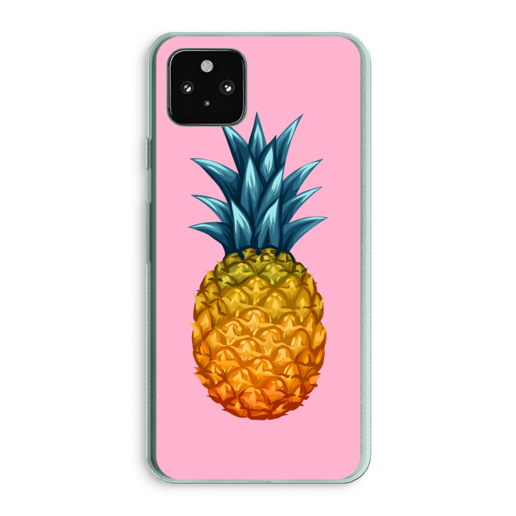 Grote ananas: Google Pixel 5a 5G Transparant Hoesje