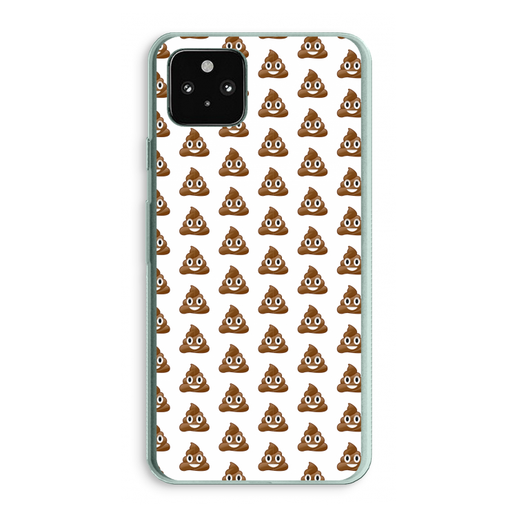 Poop emoji: Google Pixel 5a 5G Transparant Hoesje