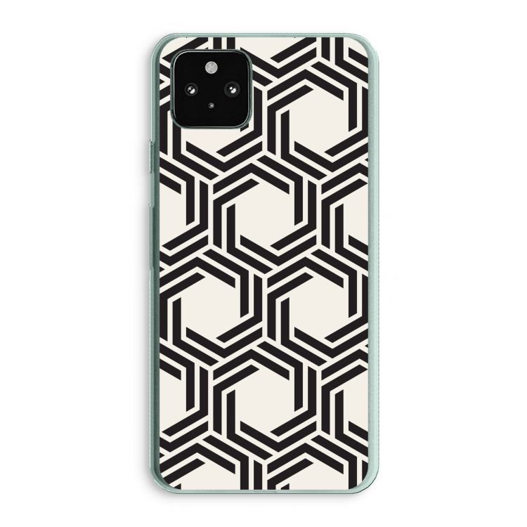 Geometrisch patroon: Google Pixel 5a 5G Transparant Hoesje