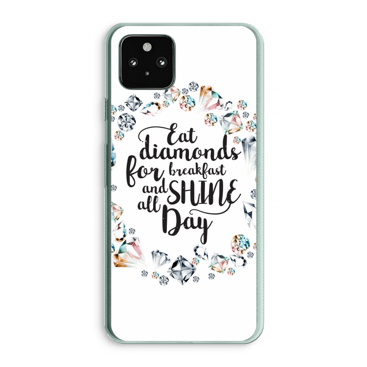 Diamonds: Google Pixel 5a 5G Transparant Hoesje