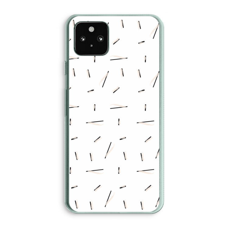 Hipster stripes: Google Pixel 5a 5G Transparant Hoesje