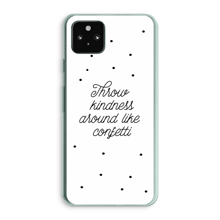 Confetti: Google Pixel 5a 5G Transparant Hoesje