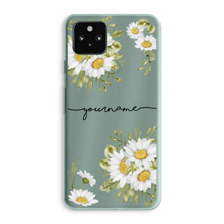 Daisies: Google Pixel 5a 5G Transparant Hoesje
