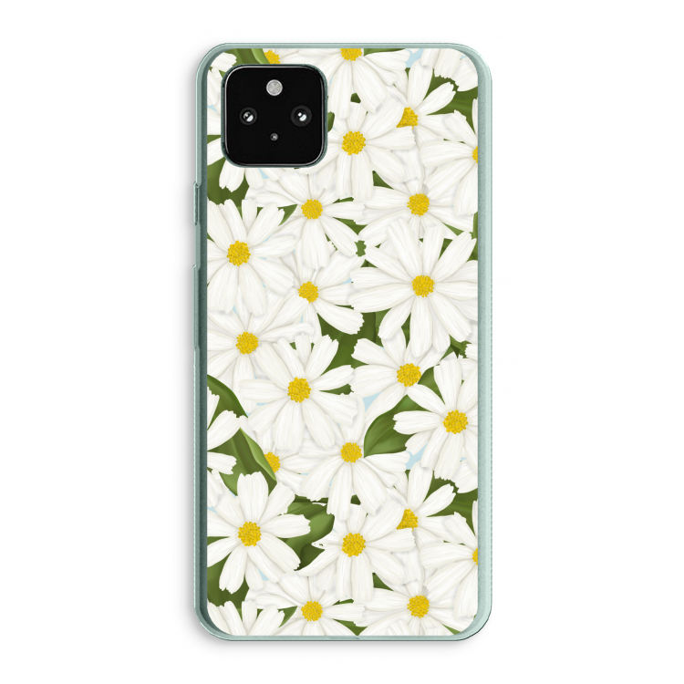 Summer Daisies: Google Pixel 5a 5G Transparant Hoesje