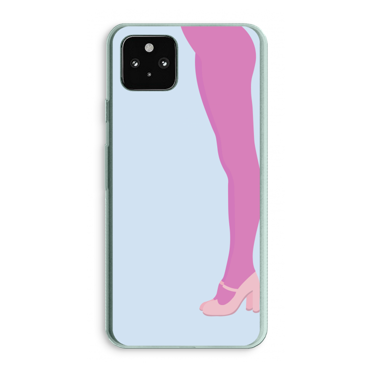 Pink panty: Google Pixel 5a 5G Transparant Hoesje