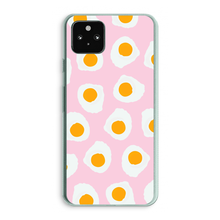 Dancing eggs: Google Pixel 5a 5G Transparant Hoesje