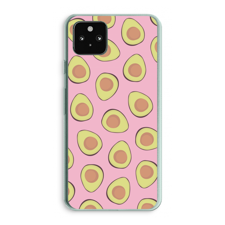 Dancing avocados: Google Pixel 5a 5G Transparant Hoesje