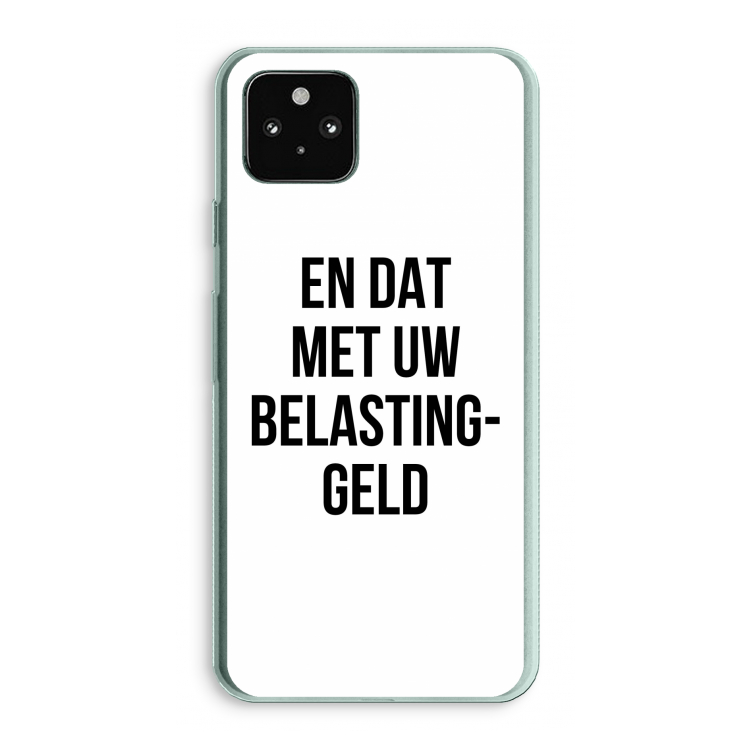 Belastinggeld: Google Pixel 5a 5G Transparant Hoesje