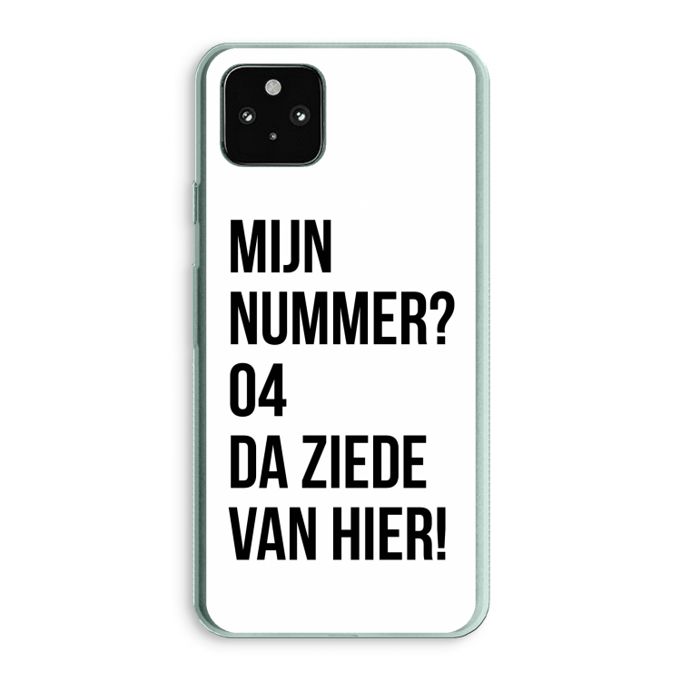 Da ziede van hier: Google Pixel 5a 5G Transparant Hoesje