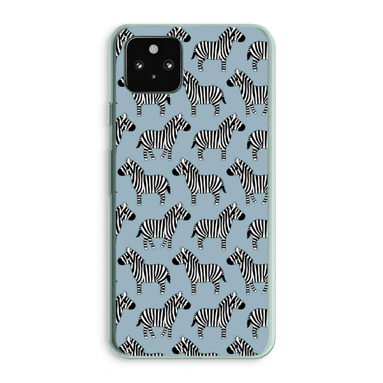 Zebra: Google Pixel 5a 5G Transparant Hoesje