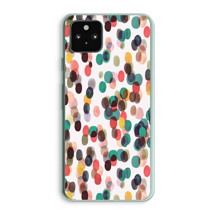 Tropical Dots: Google Pixel 5a 5G Transparant Hoesje
