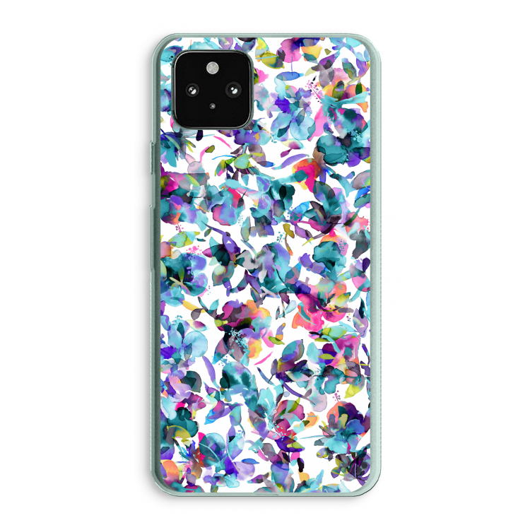 Hibiscus Flowers: Google Pixel 5a 5G Transparant Hoesje