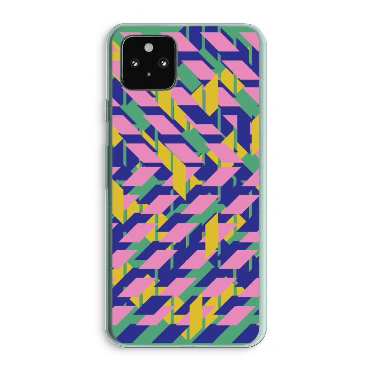 Skew Blush 1: Google Pixel 5a 5G Transparant Hoesje
