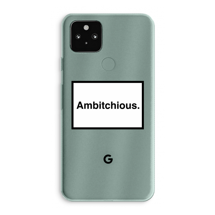 Ambitchious: Google Pixel 5a 5G Transparant Hoesje