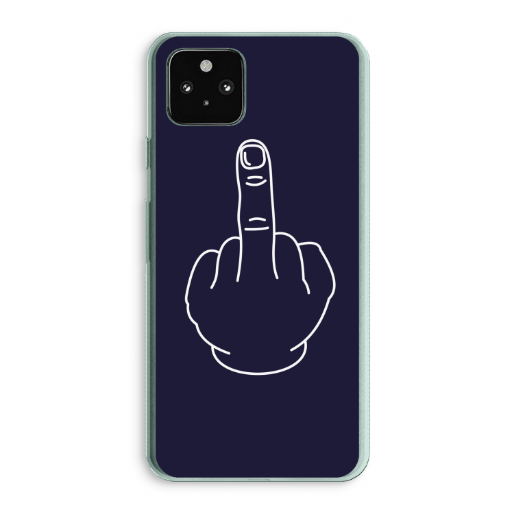 F**k U: Google Pixel 5a 5G Transparant Hoesje