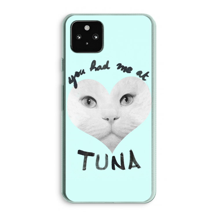 You had me at tuna: Google Pixel 5a 5G Transparant Hoesje