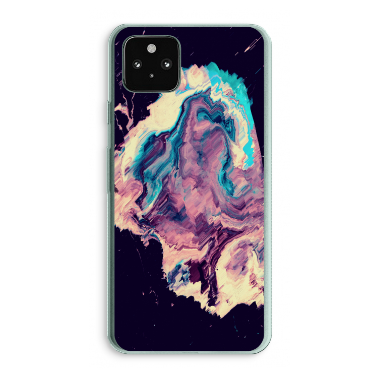 Cosmic Silence: Google Pixel 5a 5G Transparant Hoesje