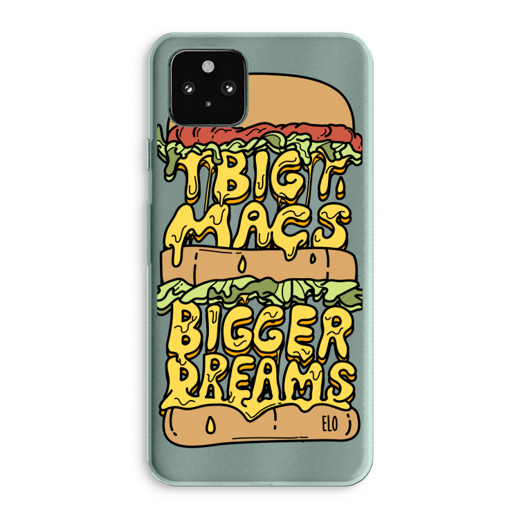 Big Macs Bigger Dreams: Google Pixel 5a 5G Transparant Hoesje
