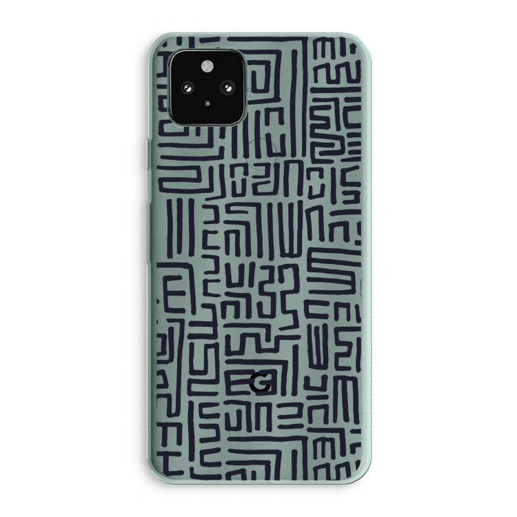 Moroccan Print: Google Pixel 5a 5G Transparant Hoesje