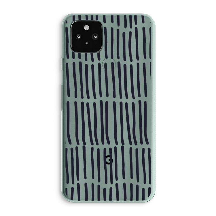 Moroccan stripes: Google Pixel 5a 5G Transparant Hoesje
