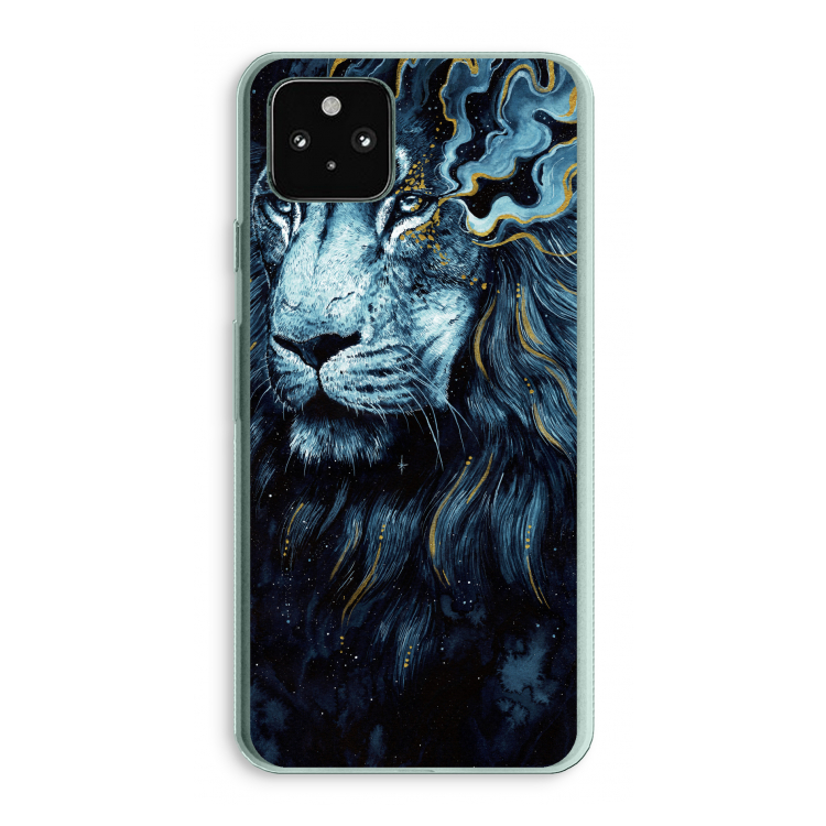 Darkness Lion: Google Pixel 5a 5G Transparant Hoesje