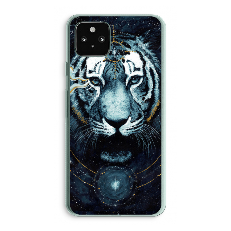 Darkness Tiger: Google Pixel 5a 5G Transparant Hoesje