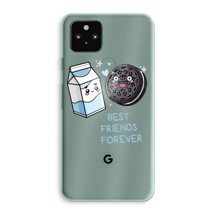 Best Friend Forever: Google Pixel 5a 5G Transparant Hoesje