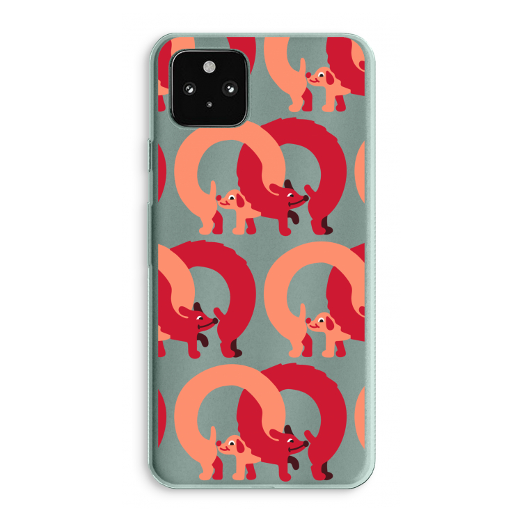 Dogs: Google Pixel 5a 5G Transparant Hoesje