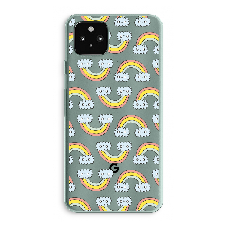 Regenboog: Google Pixel 5a 5G Transparant Hoesje