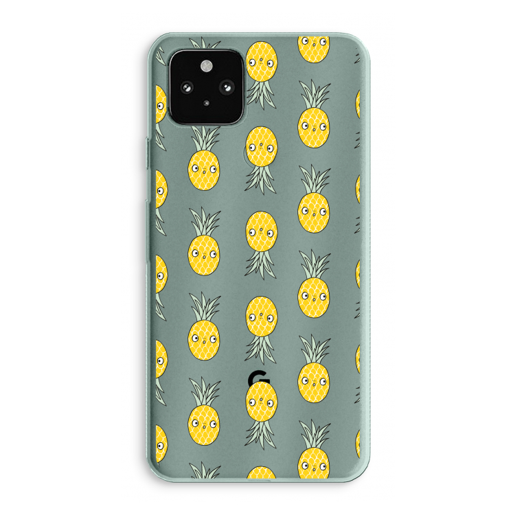 Ananas: Google Pixel 5a 5G Transparant Hoesje