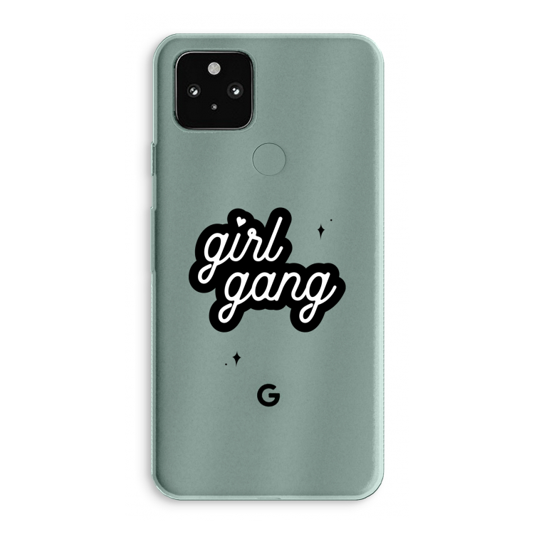 Girl Gang: Google Pixel 5a 5G Transparant Hoesje