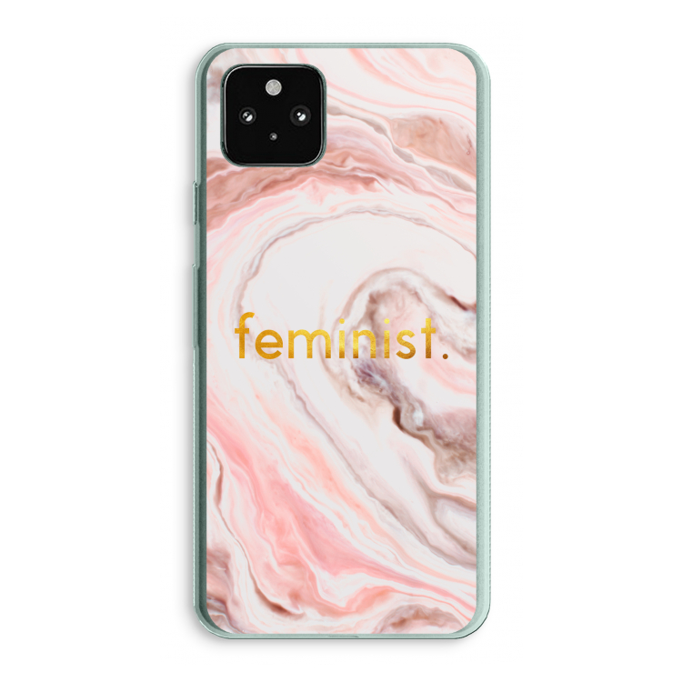 Feminist: Google Pixel 5a 5G Transparant Hoesje