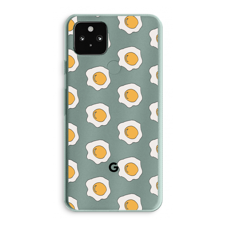 Bacon to my eggs #1: Google Pixel 5a 5G Transparant Hoesje