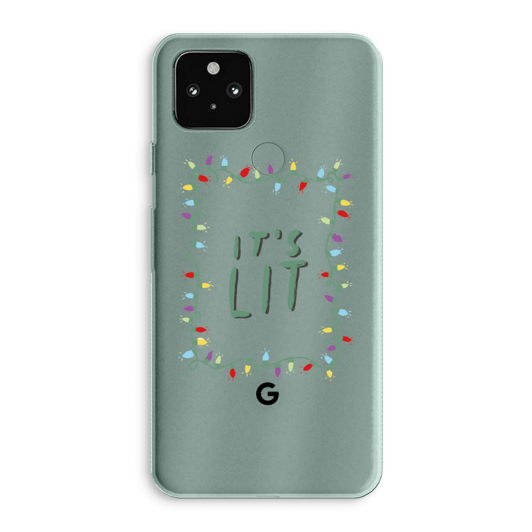 It's Lit: Google Pixel 5a 5G Transparant Hoesje
