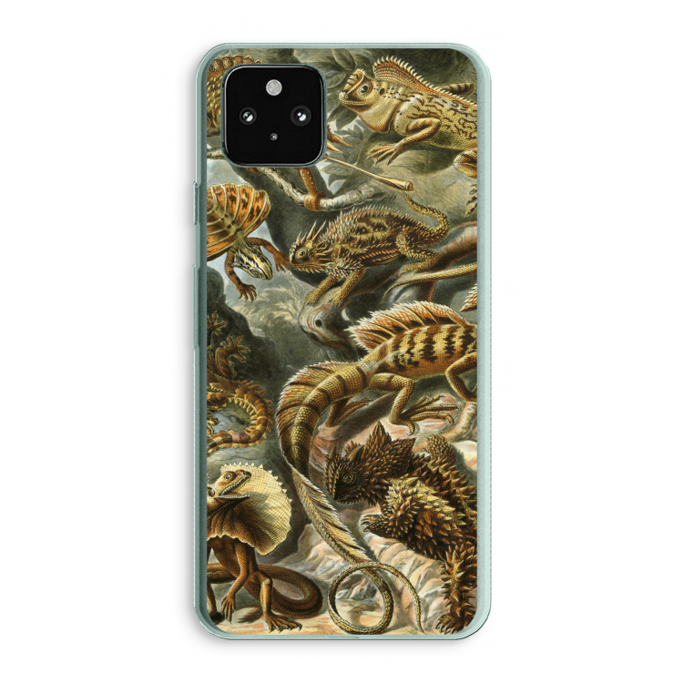 Haeckel Lacertilia: Google Pixel 5a 5G Transparant Hoesje