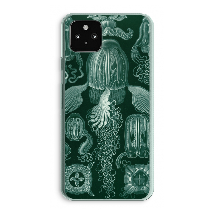 Haeckel Cubomedusae: Google Pixel 5a 5G Transparant Hoesje