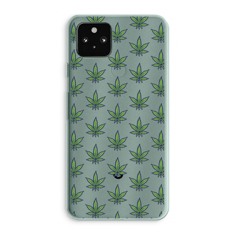 Weed: Google Pixel 5a 5G Transparant Hoesje