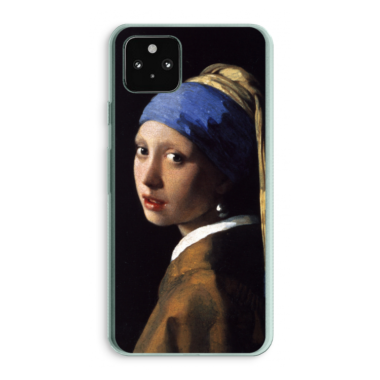The Pearl Earring: Google Pixel 5a 5G Transparant Hoesje