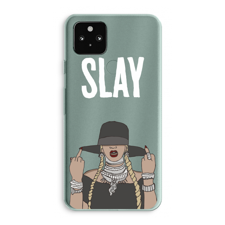 Slay All Day: Google Pixel 5a 5G Transparant Hoesje