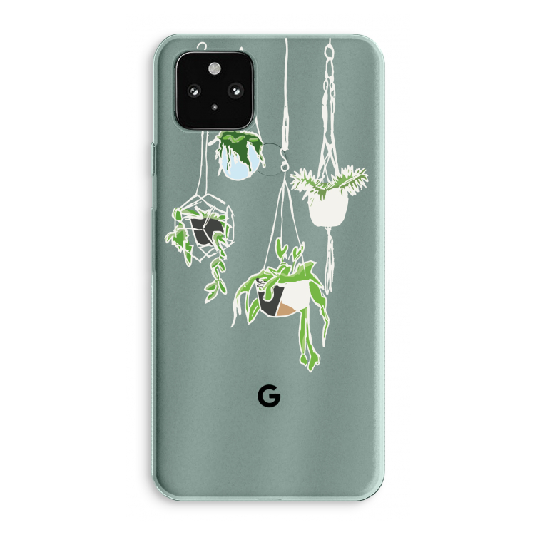 Hang In There: Google Pixel 5a 5G Transparant Hoesje